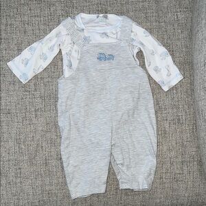 Baby Overalls with Elephant Design